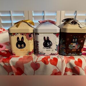 Godiva x Pop Mart Storage Tins Set - Cream, White, Brown